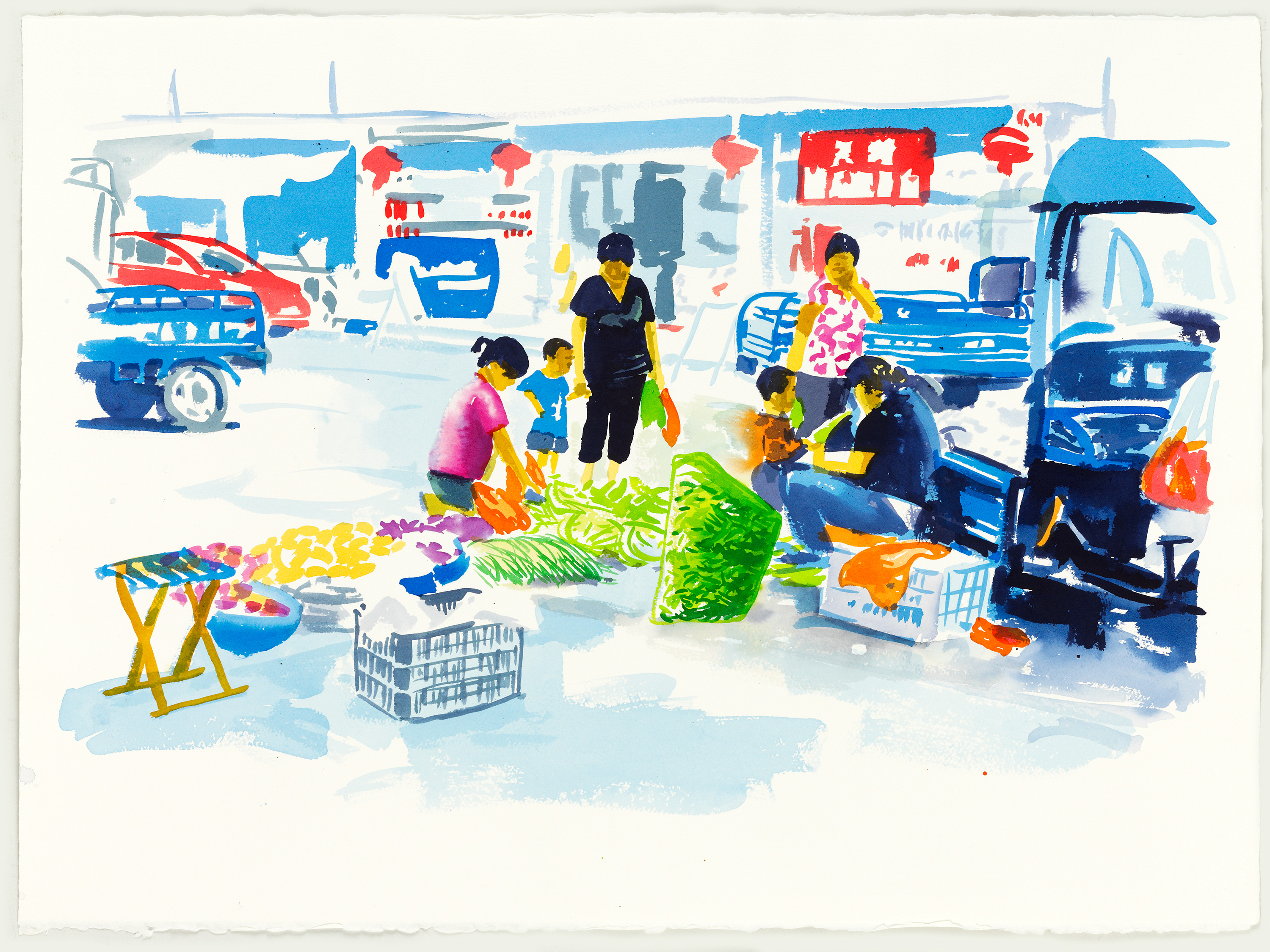 image China Impressionen  Tusche & Aquarell